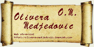 Olivera Međedović vizit kartica